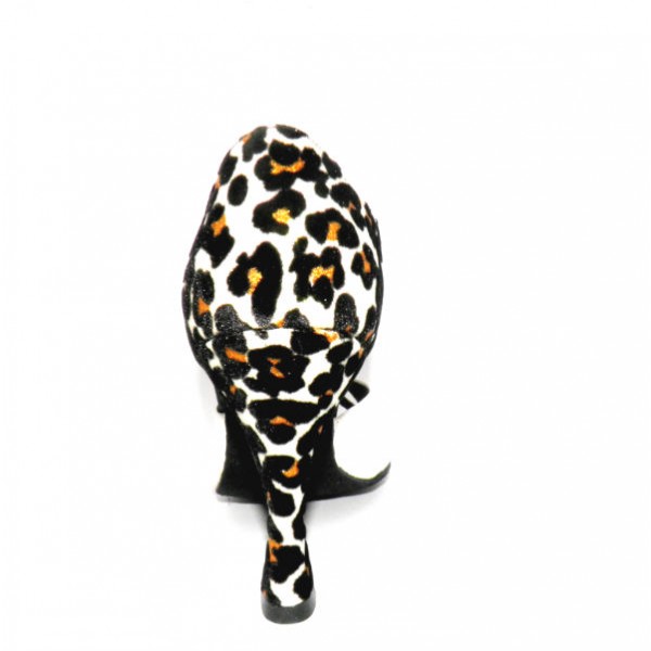 Sandalia de leopardo blanca